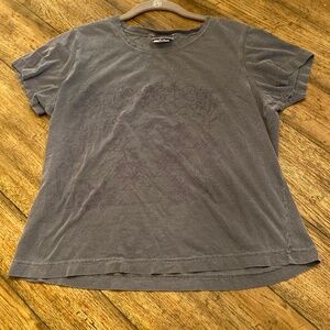 Hot Cotton by Marc Ware Gray Tone on Tone Print Pigment Dyed M T-Shirt